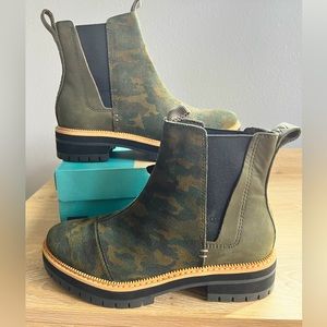 NWT Toms Chelsea Dakota Boot Sz 7 Deep Forest Camo